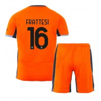 Camisa de time de futebol Inter Milan Davide Frattesi #16 Replicas 3º Equipamento Infantil 2023-24 Manga Curta (+ Calças curtas)